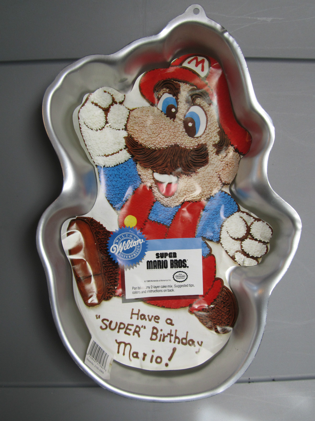 Mario Cake Pan Vintage 1989 Super Mario Bros. Wilton Cake Pan EUC — free download