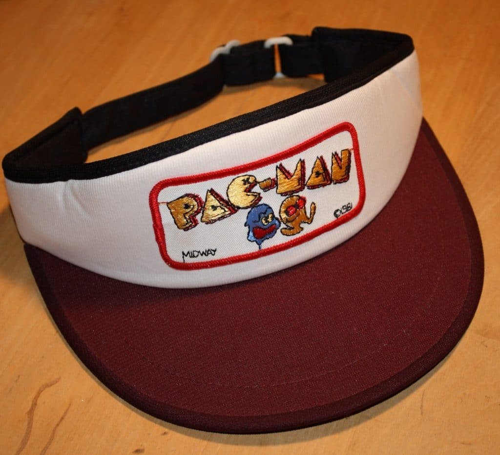 VINTAGE 1981 PACMAN MIDWAY GHOST HAT VISOR VIDEO GAME ARCADE